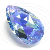 Teardrop Swarovski Crystal 6106 Pendant Aquamarine 22mm AB