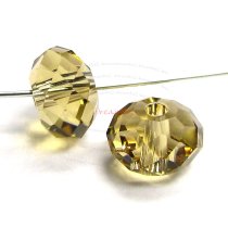 4x Swarovski Crystal Elements 5040 Briolette Bead Rondelle Spacer Light Colorado Topaz 8mm