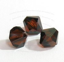 24x Swarovski Elements Bicone Crystal 5301 Mocca 5mm