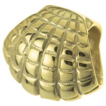 14k Real Gold Plated 925 Sterling Silver Silver SILVER SEA Shell bead for European Charm Bracelets