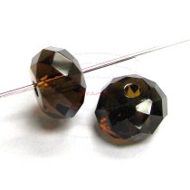 4x Swarovski Crystal Elements 5040 Briolette Bead Rondelle Spacer Mocca 8mm