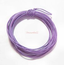 5 YARDS WAXED COTTON BEAD STRINGING CORD 1MM Violet