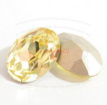 2x Swarovski Elements Oval Cabochon Stone Crystal 4120 Jonquil 18mm x 13mm