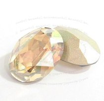 2x Swarovski Elements Oval Cabochon Stone Crystal 4120 Golden Shadow 18mm x 13mm