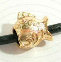 14k Gold Plated 925 Sterling Silver GoldFish Bead for European Charm Bracelets