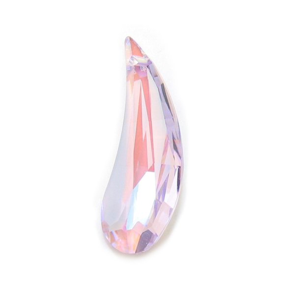1x Swarovski Elements Crystal Artistic Teardrop Pendant Violet AB 38mm