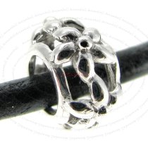 STERLING SILVER FLOWER for for European Charm Bracelets 10mm