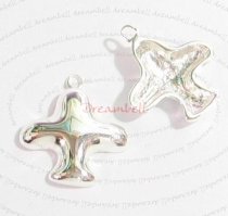 1x Bright Sterling silver Little Bird dangle Charm 13.5mm