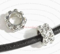 Sterling Silver Round Bead for European Charm Bracelets 9mm