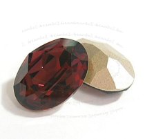 2x Swarovski Elements Oval Cabochon Stone Crystal 4120 Burgundy 18mm x 13mm