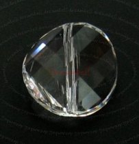 1x Swarovski Elements Crystal 5621 Twist Bead Crystal Clear 22mm
