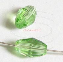 6x Swarovski Crystal Elements 5200 Olive Bead Spacer Peridot