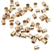 50x 14k gold filled CRIMP BEADS 2x2mm Tube 2mm