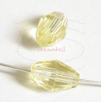 6x Swarovski Crystal Elements 5200 Olive Bead Spacer Jonquil