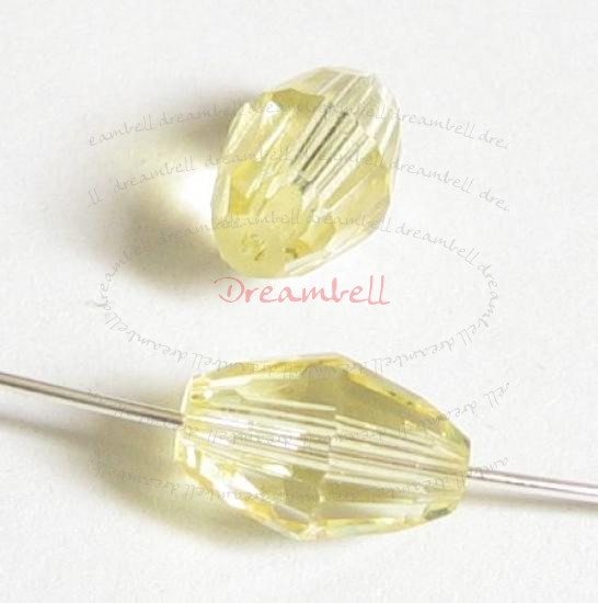 6x Swarovski Crystal Elements 5200 Olive Bead Spacer Jonquil