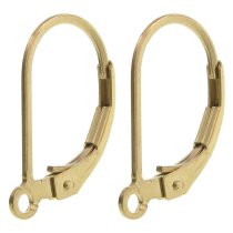 2x 14K Gold Filled Interchangeable Leverback earwires Lever back