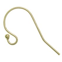 2x 14K Gold Filled Ear wire earwires Dot French Hook