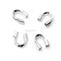10x STERLING SILVER Cable and Stringing Thimble Wire Guard (.031 Inch Hole)