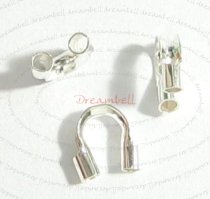 10x STERLING SILVER Cable and Stringing Thimble Wire Guard (.031 Inch Hole)