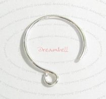 10x STERLING SILVER Ear wire earwires Hoop French Hook