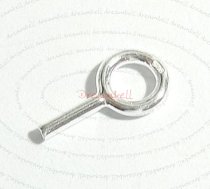 4x Sterling Silver eye pins pearl pendant pendant connector bail