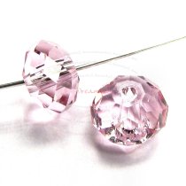 2x Swarovski Crystal Elements 5040 Briolette Bead Rondelle Spacer Light Rose 12mm
