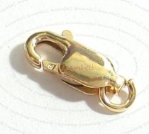 1X 14k gold filled LOBSTER CLASP BEAD OPEN JUMP RING 10mm
