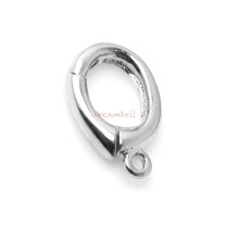 1 x Sterling Silver Pearl Bail Clasp Shortener Enhancer