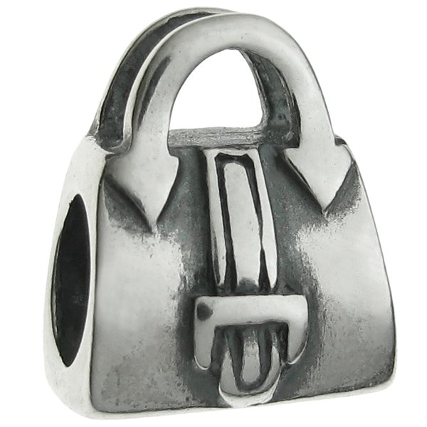 Sterling Silver Handbag for European Charm Bracelets