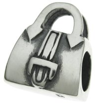 Sterling Silver Handbag for European Charm Bracelets