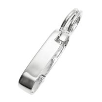 STR SILVER DONUT HOLDER CHANGEABLE PENDANT BAIL CLASP SLIDER 40mm