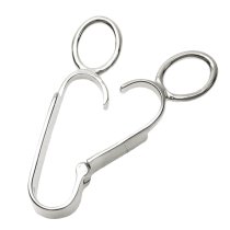 STR SILVER DONUT HOLDER CHANGEABLE PENDANT BAIL CLASP SLIDER 40mm