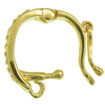 Gold STR Silver CZ Crystal CHANGEABLE PENDANT CLASP BAIL SLIDER secure lock