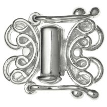 1x Sterling Silver Butterfly 2 strand Pearl Box Clasp