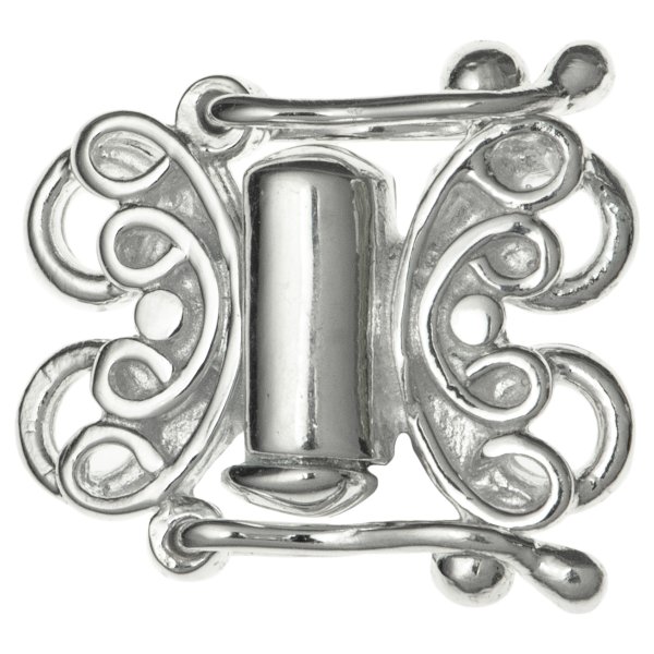 1x Sterling Silver Butterfly 2 strand Pearl Box Clasp