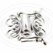 1x Sterling Silver Butterfly 2 strand Pearl Box Clasp