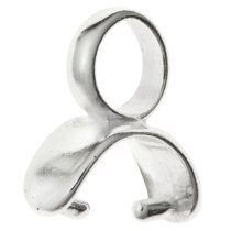 STERLING SILVER Bail Pinch Pendant Dangle Clasp M