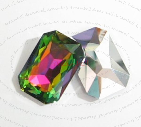 1x Swarovski Elements Octagon Cabochon Stone Crystal 4627 Vitrail Medium 27mm x 18.5mm