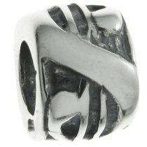 Antique Sterling Silver DOLLAR SIGN LOGO Bead for European Charm Bracelets