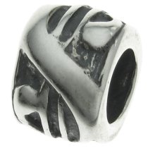 Antique Sterling Silver DOLLAR SIGN LOGO Bead for European Charm Bracelets