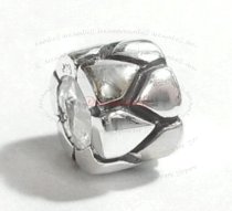 Antique Sterling Silver Heart Flower Endless Love Bead for European Charm Bracelets