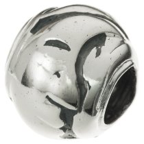 Antique Sterling Silver the Moon Face Bead for European Charm Bracelets