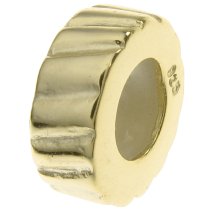 Gold 925 Sterling Silver STOPPER W/ RUBBER for European Bead charm Bracelet