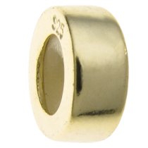 14K Sterling Silver STOPPER WITH RUBBER Round Bead for European Charm Bracelets 8mm