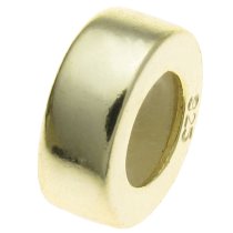 14K Sterling Silver STOPPER WITH RUBBER Round Bead for European Charm Bracelets 8mm