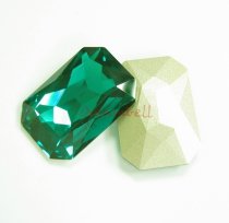 1x Swarovski Elements Octagon Cabochon Stone Crystal 4627 Emerald 27mm x 18.5mm
