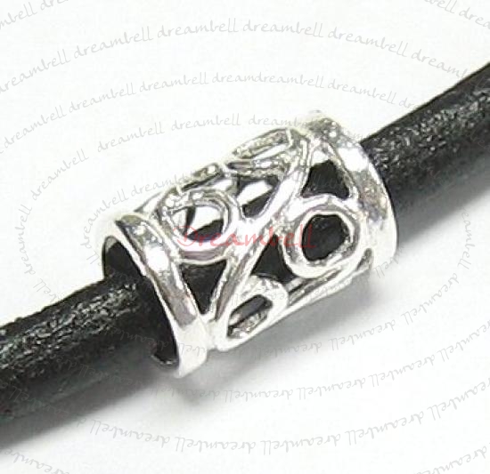 Sterling Silver Bead Flower Tube Bead 8.7mm for European Charm Bracelets