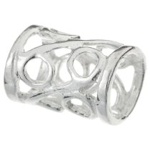 Sterling Silver Bead Flower Tube Bead 8.7mm for European Charm Bracelets