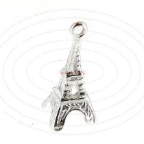 2x STERLING SILVER EIFFEL TOWER PENDANT 13mm