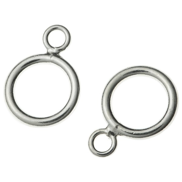 10x Sterling Silver CLOSED DOUBLE Pendant Connector JUMP RING 5mm